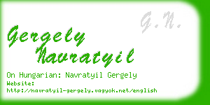 gergely navratyil business card